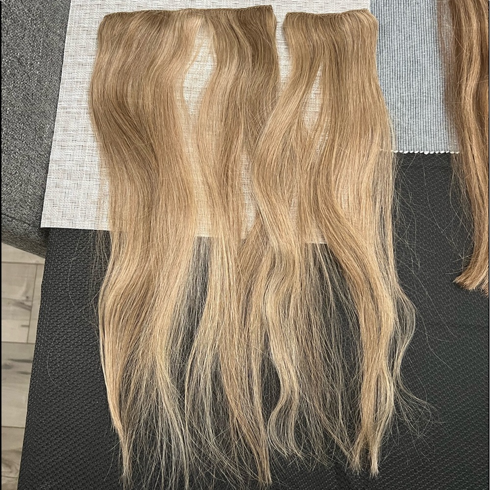 RESERVED FOR BUYER Human hair 2 piece clip in wefts